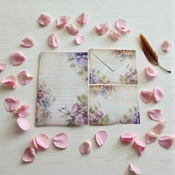 Vintage Bloom Writing Set