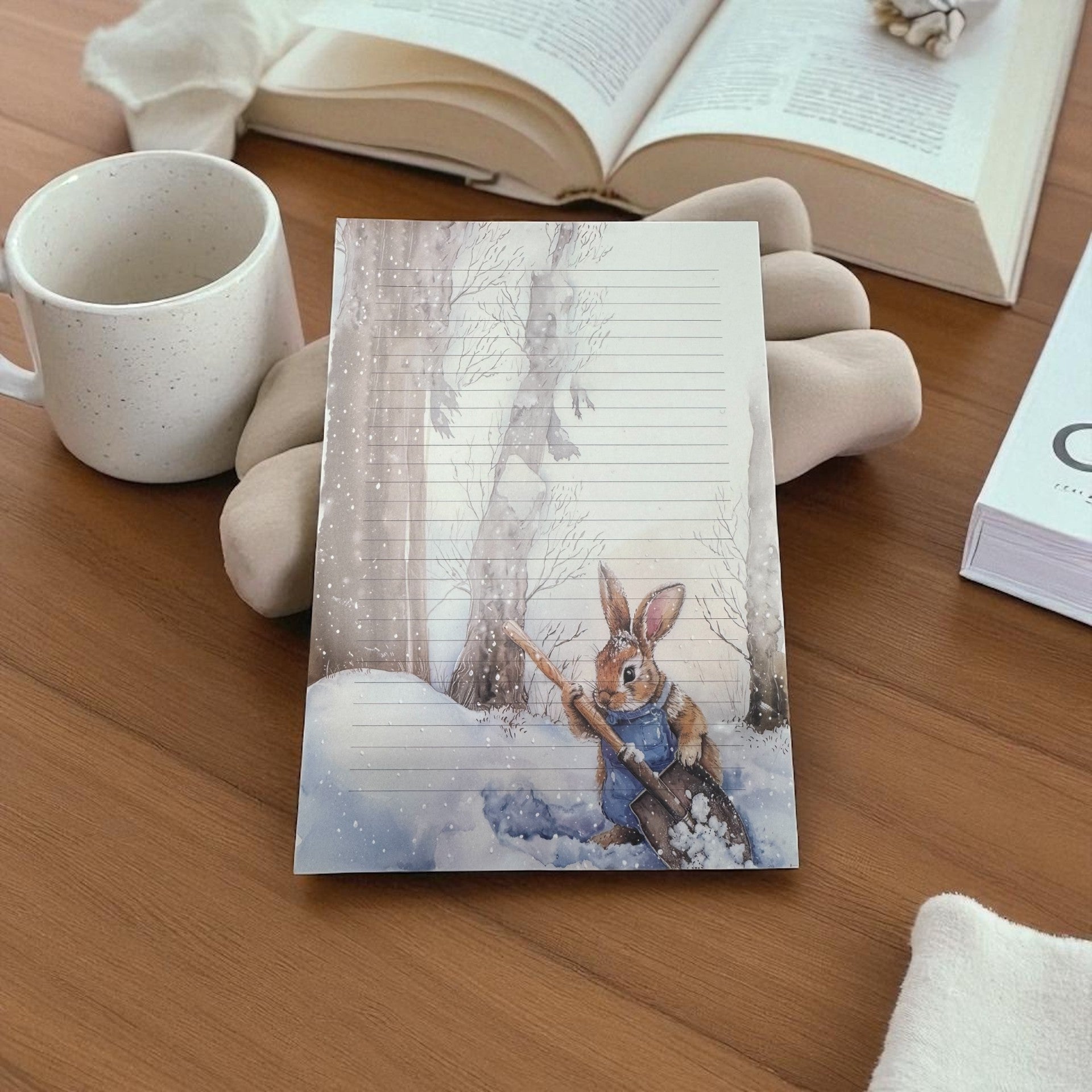 Winter Woodland Bunny Paper