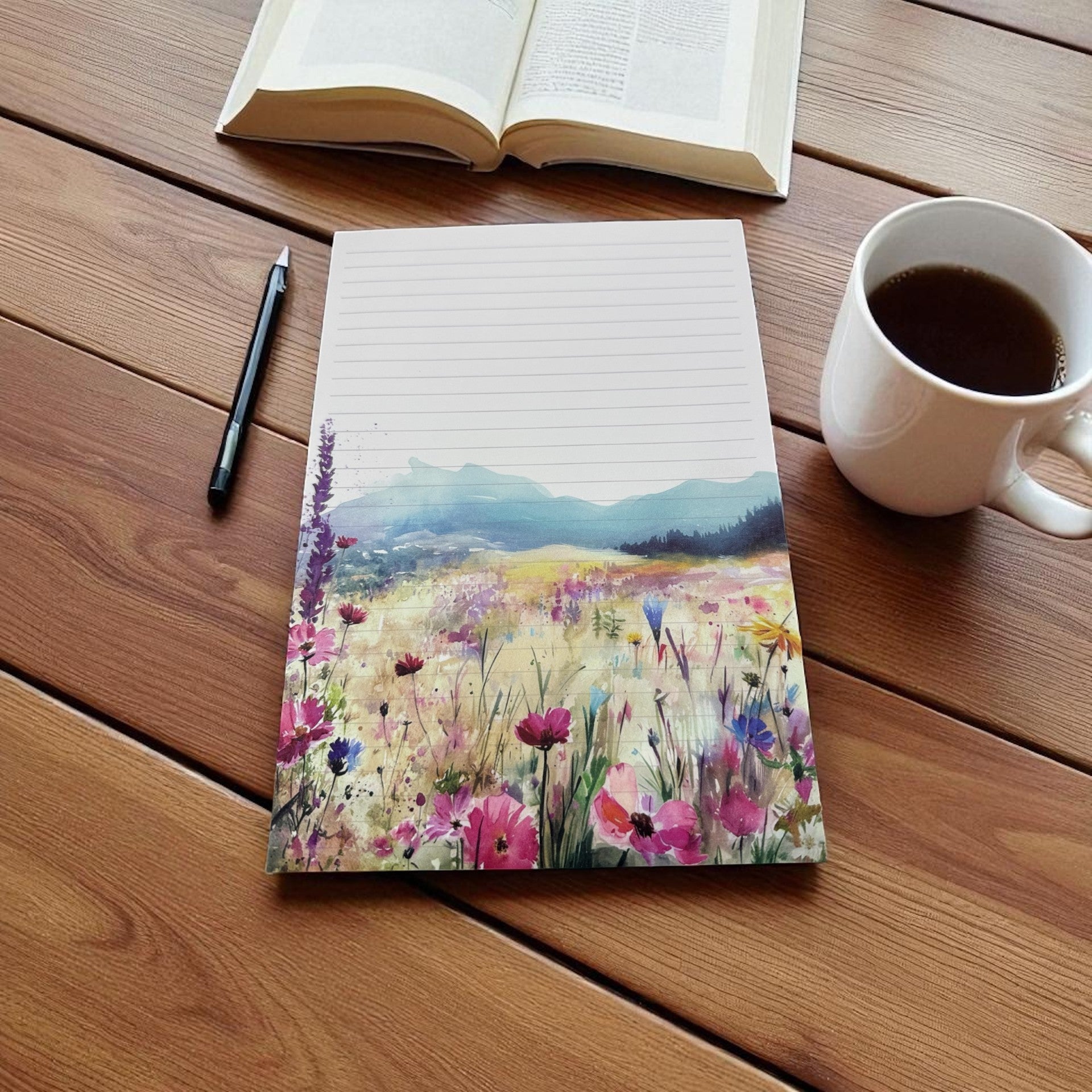 Wildflower Horizon Writing Paper