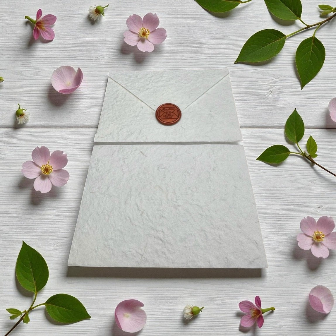 Delicate Handmade Textured Envelope