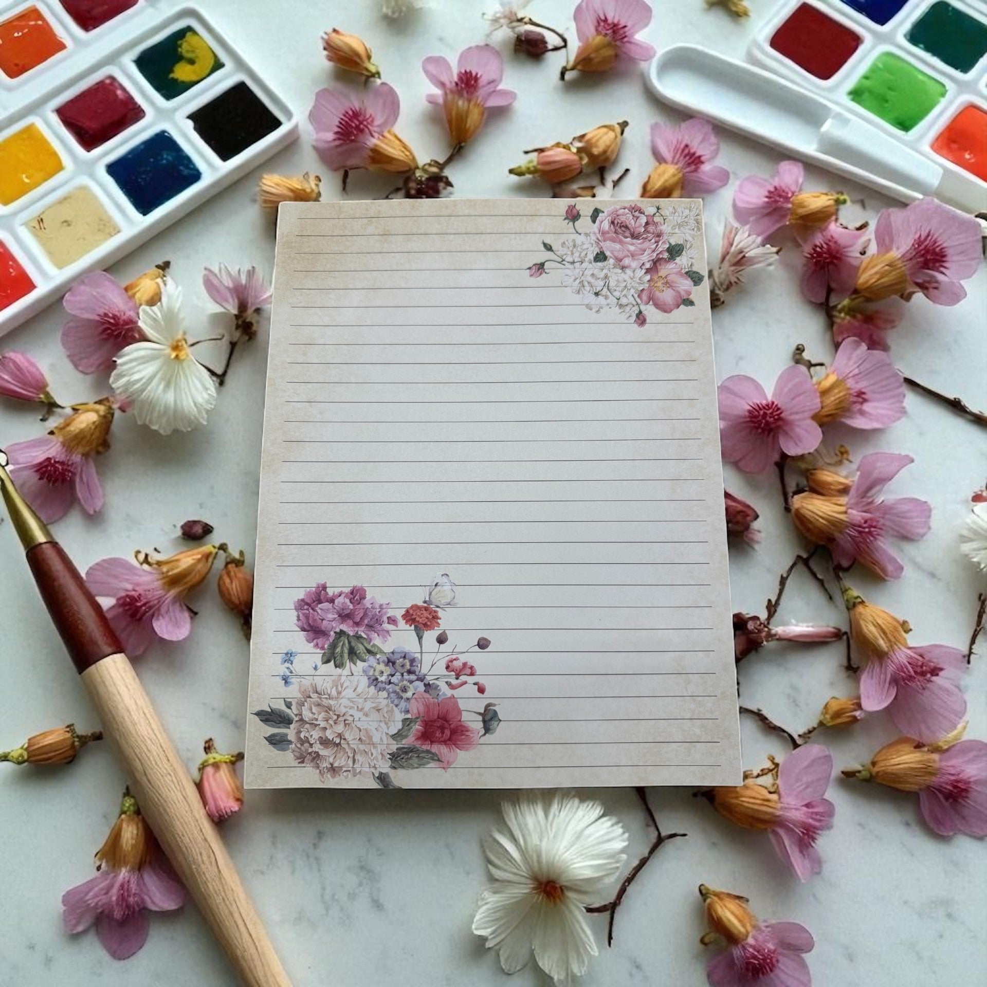 Wild Meadow Bloom Writing Paper