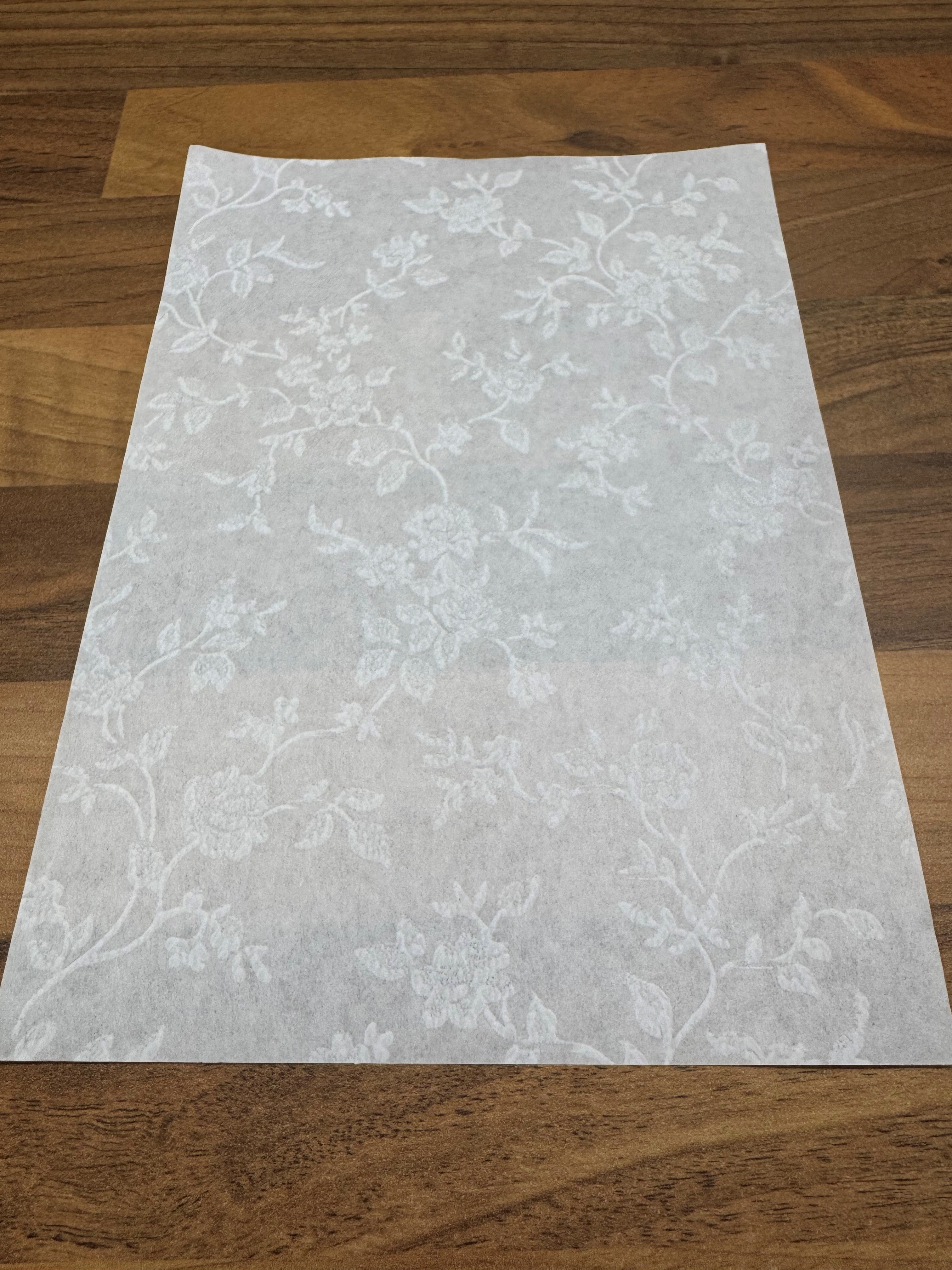 Delicate Floral Embossed Writing Paper