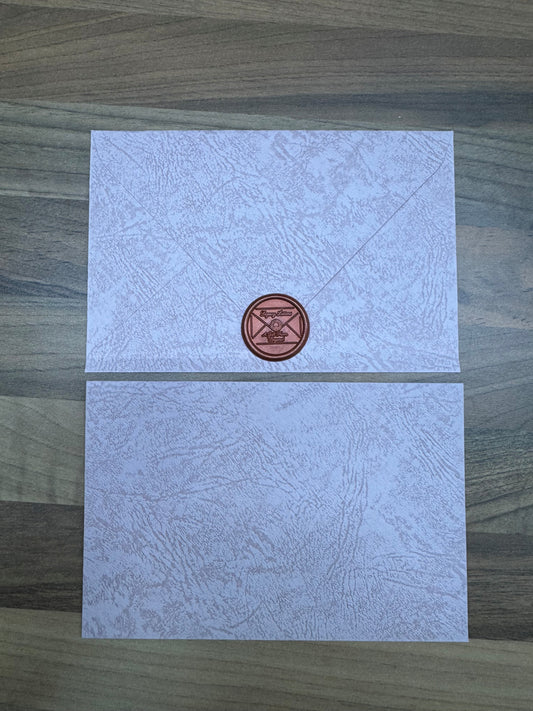 Blush Textured Envelope
