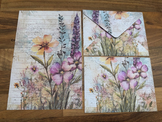 Wild Meadow Watercolour Writing Set