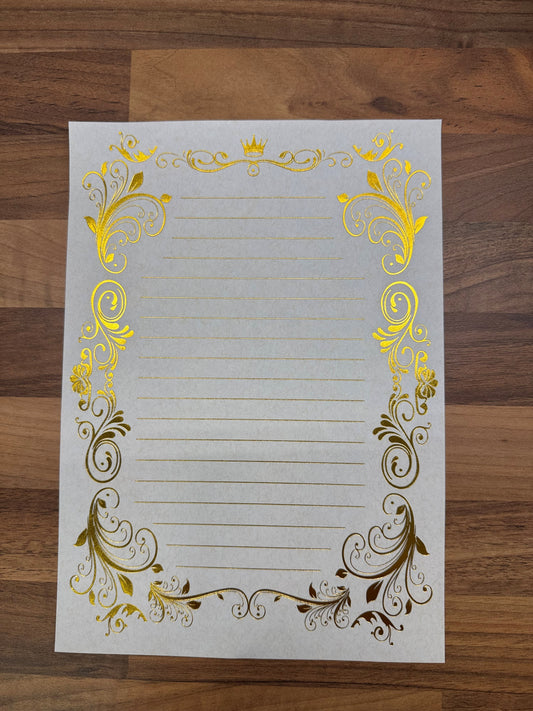 Imperial Gold Writing Paper